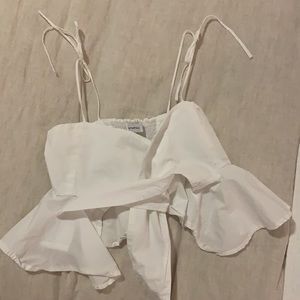 Faithfull the Brand Pina Colada top, white size 4